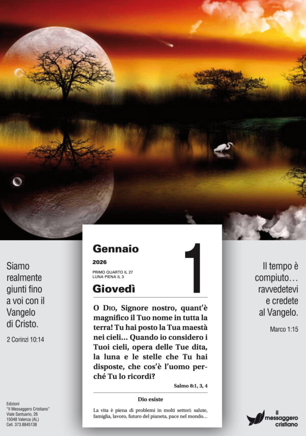 Calendario cristiano "Il Buon Seme" cartoncino illustrato 1 - immagine 2